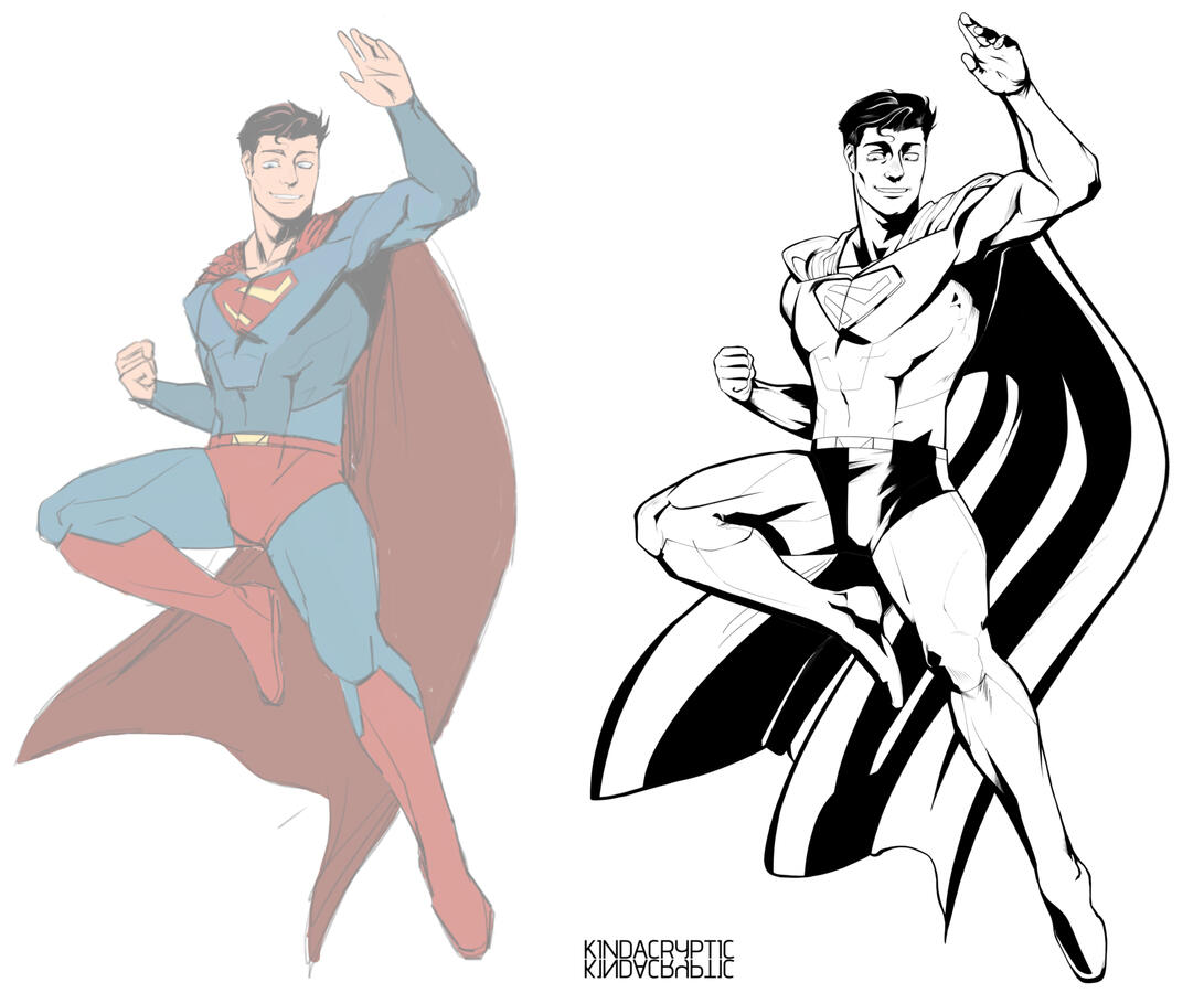 Superman (MAWS suit) pinup